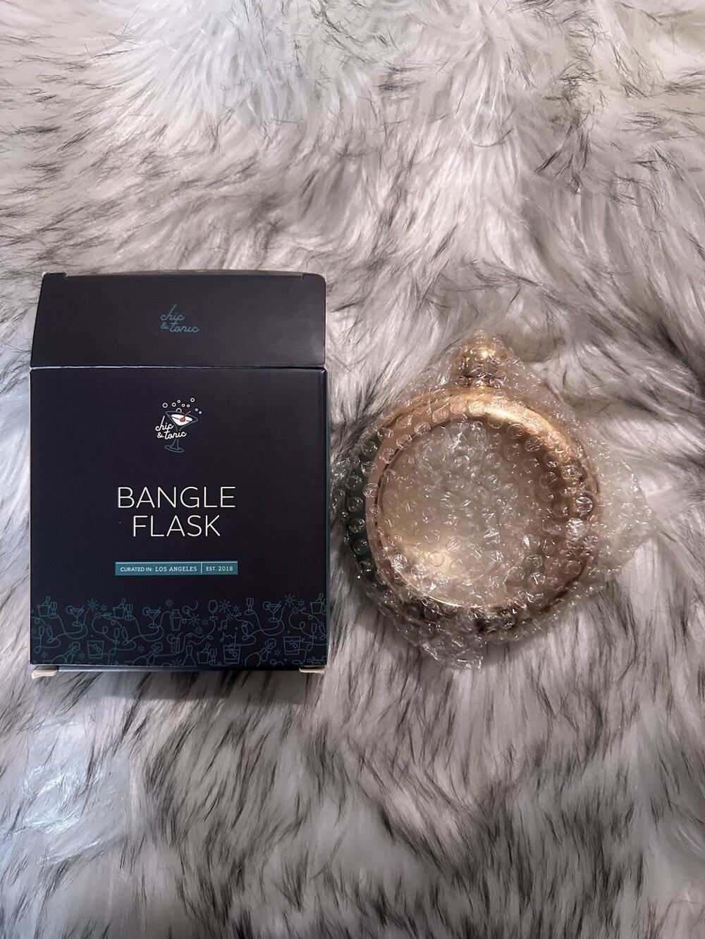 Chic & Tonic Bangle Flask Gold Wearable Bracelet Flask Drinking Flask